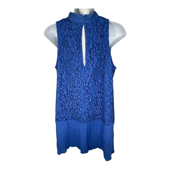 Lucky & Blessed Lace Mini Royal Blue Dress 👗 - Picture 2 of 3